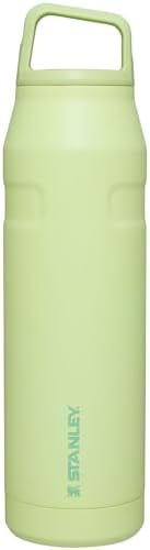 STANLEY IceFlow Cap and Carry Water Bottle 36 oz | Wide Mouth Twist Lid | Lightweight and Leakproof for Travel and Sports | Insulated Stainless Steel | BPA-Free | Citron