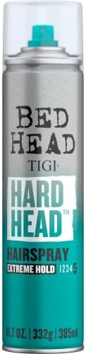 TIGI Bed Head Hard Head Hair Spray – Extra Strong Hold for All Day Style and All Hair Types, 11.7 oz