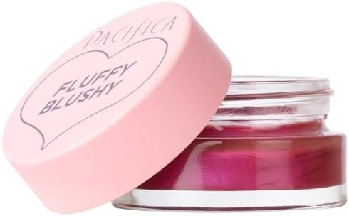 Pacifica Fluffy Blushy Cream Blush – Pink Haze Soft Coral Pink - Face Makeup - Whipped Blendable Blush for Cheeks Dark Pink Hydrating Blusher w/Vegan Collagen Light Airy Texture Sheer Buildable Color