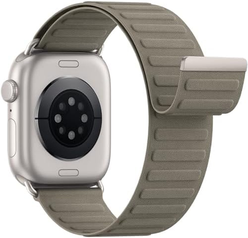 Magnetic Sport Bands Patented Compatible with Apple Watch Band 49mm 46mm 45mm 40mm 44mm 38mm 41mm 42mm for Men Women, Nylon Strap Replacement for iWatch Ultra/3/2/1 Series 11 10 9 8 7 6 5 4 3 2 1 SE