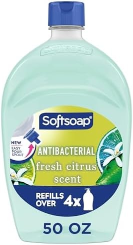 Softsoap Antibacterial Hand Soap Refill, Fresh Citrus Scent, 50 fl oz