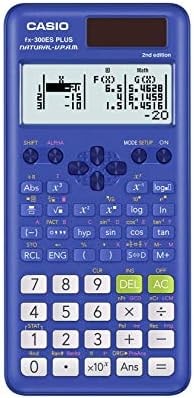 Casio fx-300ES Plus 2nd Edition – Standard Scientific Calculator | 262 Functions, Natural Textbook Display℠ | Ideal for Middle School, High School Math, Statistics & Algebra | Blue