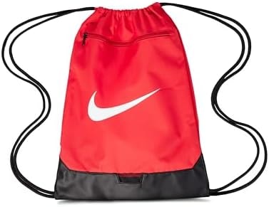 Nike Unisex Brasilia 9.5 Training Gym Sack (18L), University Red/Black/White, MISC