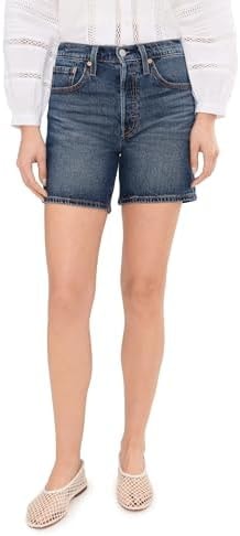 Levi's Women's 501 Mid-Thigh Shorts, (New) Believe Not (Shrink-to-fit - Stretch), 24, Standard