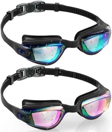 Aegend Kids Swim Goggles, Pack of 2 Swimming Goggles for Children Boys & Girls Age 3-14