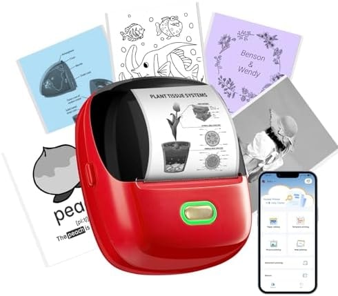 ORGSTA Sticker Printer, 300 DPI Ultra-Clear Mini Portable Sticker Maker with Banner Printing Function, Inkless Thermal Printer for Journaling, DIY Gifts, Study Note, Compatible with iPhone and Android