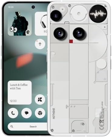 Nothing Phone (3) Cell Phone, 5G Unlocked Phones 256GB, Android 15, Snapdragon 8s Gen4, AI Mobile Phones with Four 50MP Cameras & AMOLED Display, 5150mAh, Glyph Interface, Smartphone White
