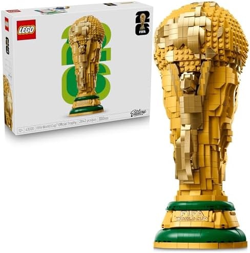 LEGO Editions FIFA World Cup Official Trophy Building Set - Kit for Display in Bedroom, Home Office, Book Shelf - Soccer Fans Collectible - W/World Cup 2026 Minifigure - Gift for Birthdays - 43020