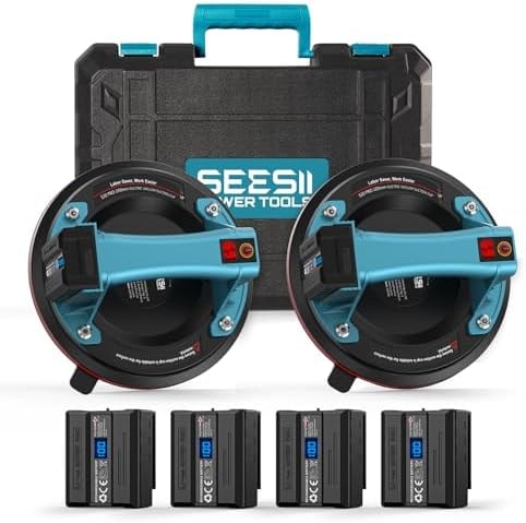SEESII Electric Suction Cups for Tile, 600 LBS Auto Glass Suction Cups