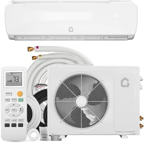 GarveeHome SEER 19 12000BTU 230V Mini Split Air Conditioner | Energy-Efficient Inverter AC System with Remote Control & Easy Installation Kit for Rooms Up to 750 Sq.Ft