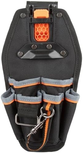 Klein Tools 55830MB MODbox Tool Pouch, 6-Pocket Electrician Bag, Quick Attach and Release for Tool Belts and MODBox Rail System