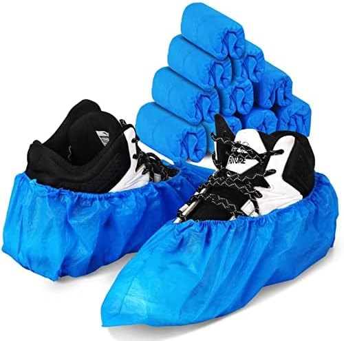 Green Convenience Shoe Covers Disposable,Dust proof,100 Pack(50 Pairs)