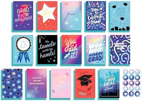 American Greetings 15-Count Graduation Card Pack with Envelopes